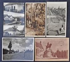 Kb. 108 db VEGYES magyar városképes lap az 1940-es, 1950-es és 1960-as évekből: 21 elcsatolt terület...