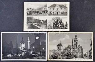 Kb. 108 db VEGYES magyar városképes lap az 1940-es, 1950-es és 1960-as évekből: 21 elcsatolt terület...