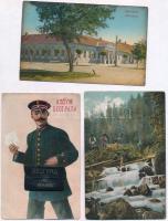 41 db RÉGI kárpátaljai és vajdasági városképes lap: Munkács, Rahó, Kőrösmező, Beregszász, Újverbász,...