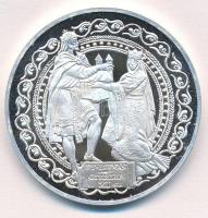 Szabó Géza (1939-) 1999. "Pannonhalmi Apátság / Szent István és Gizella" Ag emlékérem dísz...