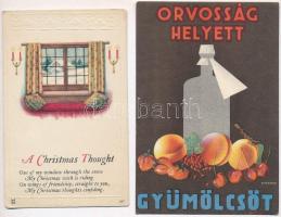 25 db főleg RÉGI képeslap, főleg motívumok / 25 mostly pre-1945 postcards, mostly motives