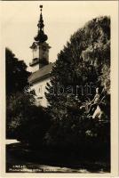 Linz, Promenade mit Stifter Denkmal / church, promenade, monument