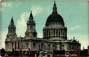 London - 4 db régi angol városképes lap / 4 pre-1945 town-view postcards