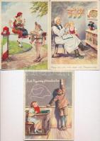 6 db RÉGI magyar irredenta művészlap, Köves szignóval. Magyar Nemzeti Szövetség kiadása / 6 pre-1945...