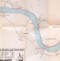 Kemény Andor: A Duna-Esztergom-Budapest szakasza. A túracsónak evezős térképe, Bp., szerzői, 1:25000...