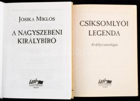 2 db könyv - Jósika Miklós: A nagyszebeni királybíró. Szeged, 2006, Lazi. + Csíksomlyói legenda. Erd...