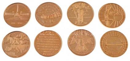 1996. "A Magyarság Őstörténete és Honfoglalása emlékére" aranyozott tombak emlékérem soroz...