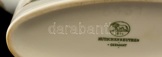 Hutschenreuther madaras váza, részben kézzel festett, jelzett, apró kopás nyomokkal, m:15,5 cm, h:18...