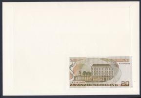 Ausztria 1986. 20Sch dekoratív bankjegyes, bélyeges borítékon T:I