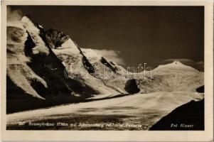 Grossglockner, Johannisberg, Pasterze / mountains, glacier + Kaiser Franz Josef Haus cancellation (EK)