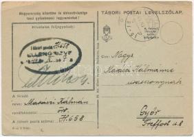 18 db RÉGI főleg képeslap vegyes minőségben: Budapest és világháborús katonai tábori postai levelező...