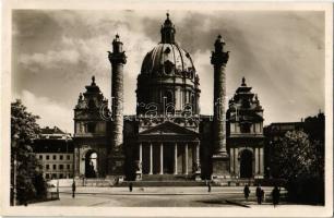 Vienna, Wien, Bécs IV. Karlskirche / church + Wiener Messe 1929 So. Stpl.