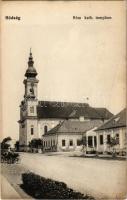 1916 Hódság, Odzaci; Római katolikus templom. Kiadja Rausch Ede / Catholic church (EK)