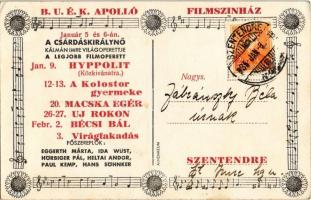 1935 Eggerth Márta mint Csárdáskirálynő. Hátoldalon "BUÉK Apolló Filmszínház" és műsor (EK...