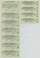 Budapest 1928. "Pesti Magyar Kereskedelmi Bank" öt részvénye egyben, összesen 250P-ről, né...