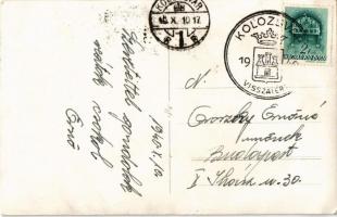 Kolozsvár, Cluj; Mátyás király szobor / statue of Matthias Corvinus. photo + "1940 Kolozsvár vi...