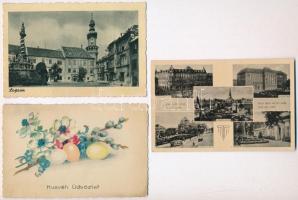 49 db főleg RÉGI képeslap, külföldi városok, sok motívum. vegyes minőség / 49 mostly pre-1945 postcards, European towns and many motive. mixed condition