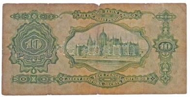 1929. 10P "Deák Ferenc" T:III- anyaghiány 
Hungary 1929. 10 Pengő "Ferenc Deák"...