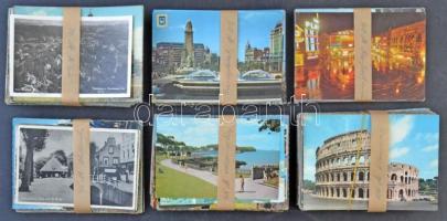 Kb. 465 db MODERN külföldi képeslap az 1950-70-es évekből, zömében Nyugat-Európai, néhány tengerentúli országgal, vegyes minőség / Cca. 465 modern mostly European town-view postcards with some overseas from the 50s and 70s. mixed quality