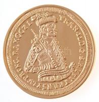 DN Magyar aranypénzek utánveretben - II. Rákóczi Ferenc arany, 1707 aranyozott fém emlékérem (40mm) T:PP