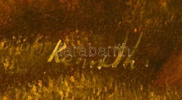 Kenneth jelzéssel: Ősz felé. Olaj, vászon, keretben, 41×53 cm