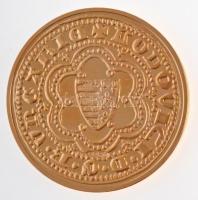 DN "I. Lajos aranyforintja" aranyozott fém utánveret (40mm) T:PP