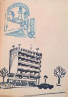 Kuklis Géza (?-?): Vázlatok, portrék, épületek, reklámtervek, stb., vegyes technika, papír, 49 db