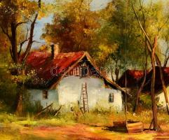 Benda Zoltán (1963-): Napsütésben. Olaj, farost, jelzett, keretben, 40×60 cm