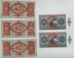 1932. 50P (3x) + 1941. 20P (2x) sorszámkövetők T:1,1- Adamo P12, P14