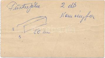 ~1946-1947. 50f "Nemzeti Színház" utalvány T:III