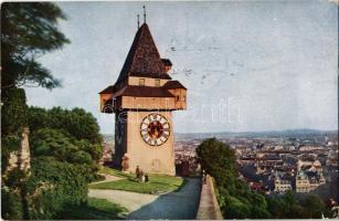 Graz, Uhrturm am Schloss / clock tower at the castle