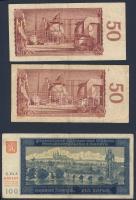 Cseh-Morva Protektorátus/német megszállás 1940. 100K T:III + Szlovákia 1940. 1000K (3x) T:III + Cseh...