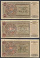 Cseh-Morva Protektorátus/német megszállás 1940. 100K T:III + Szlovákia 1940. 1000K (3x) T:III + Cseh...