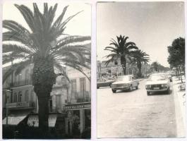 60 db VEGYES fekete-fehér fotó (képeslap méretű), városok, családok, sport, vallás / 60 mixed black ...