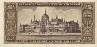 1946. 100.000.000P piros "10 éves a Magyar Éremgyűjtők Egyesülete 1969-1979" fny-sal T:II