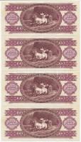 1992. 100Ft (4x) sorszámkövetők, nyomdai papírránccal T:I Adamo F37