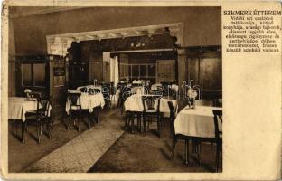 1934 Miskolc, Szemere étterem, belső (kis szakadás / small tear)