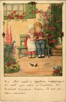 Children art postcard. M. Munk Wien Nr. 1158. s: P. Ebner