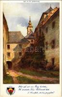 Festenburg, Hof, Deutscher Schulverein Kernstock-Reihe Nr. 2. Karte Nr. 141. / castle, courtyard