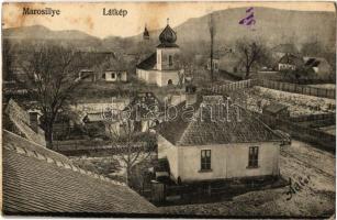 Marosillye, Ilia; látkép, templom. Adler felvétele / general view, church (fl)