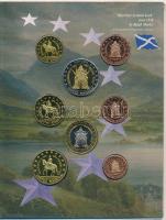 Nagy Britannia 2003. 1c-2E "Euro próbaveretek" (8xklf) fémpénz szettben, díszkiadás T:BU 
...