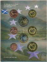 Nagy Britannia 2003. 1c-2E "Euro próbaveretek" (8xklf) fémpénz szettben, díszkiadás T:BU 
...