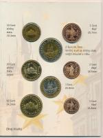 Csehország 2004. 1c-2EUR (8xklf) Euro próbaveretek szettben T:BU 
Czech Republic 2004. 1 Cent - 2 E...