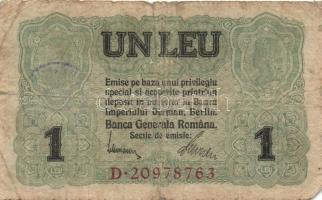 Románia/német megszállás 1917. 25b(1x), 50b(1x), 1L(5x), 2L(2x), 5L(2x) klf lila és fekete román ell...