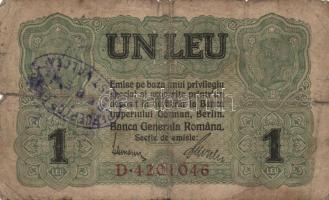 Románia/német megszállás 1917. 25b(1x), 50b(1x), 1L(5x), 2L(2x), 5L(2x) klf lila és fekete román ell...