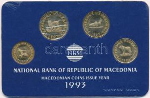 Macedónia 1993. 50d-5D (4xklf) forgalmi sor T:1
Macedonia 1993. 50 Deni - 5 Denar (4xdiff) coin set...