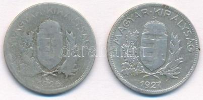 1926-1927. 1P Ag (2x) T:2-,3 
Adamo P6