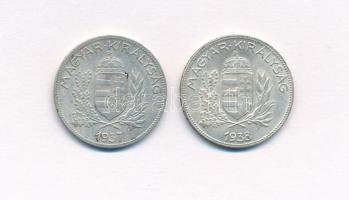 1937. 1P Ag + 1938. 1P Ag T:1-,2 
Adamo P6