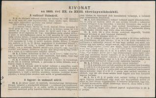 Munkács 1901. "Vadászati Jegy" kitöltve, 24K értékben, bélyegzéssel