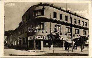 Rahó, Rakhiv (Máramaros); Budapest szálló és étterem, Dohány Nagy áruda üzlete és kiadása / hotel, restaurant, tobacco shop, automobile